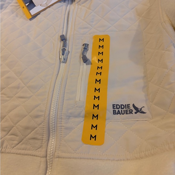 Eddie Bauer Women's Cream/white mixed media Jacket - Picture 2 of 6